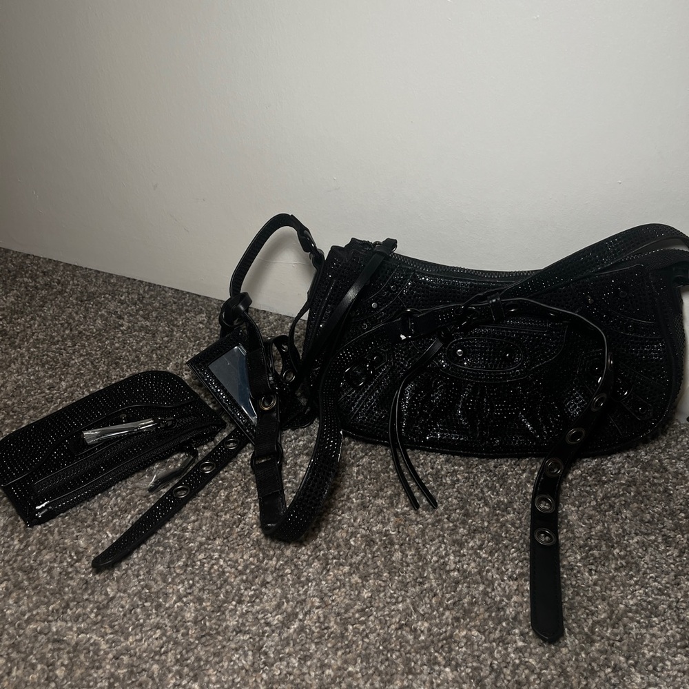 Public Desire Black Shoulder Bag Set